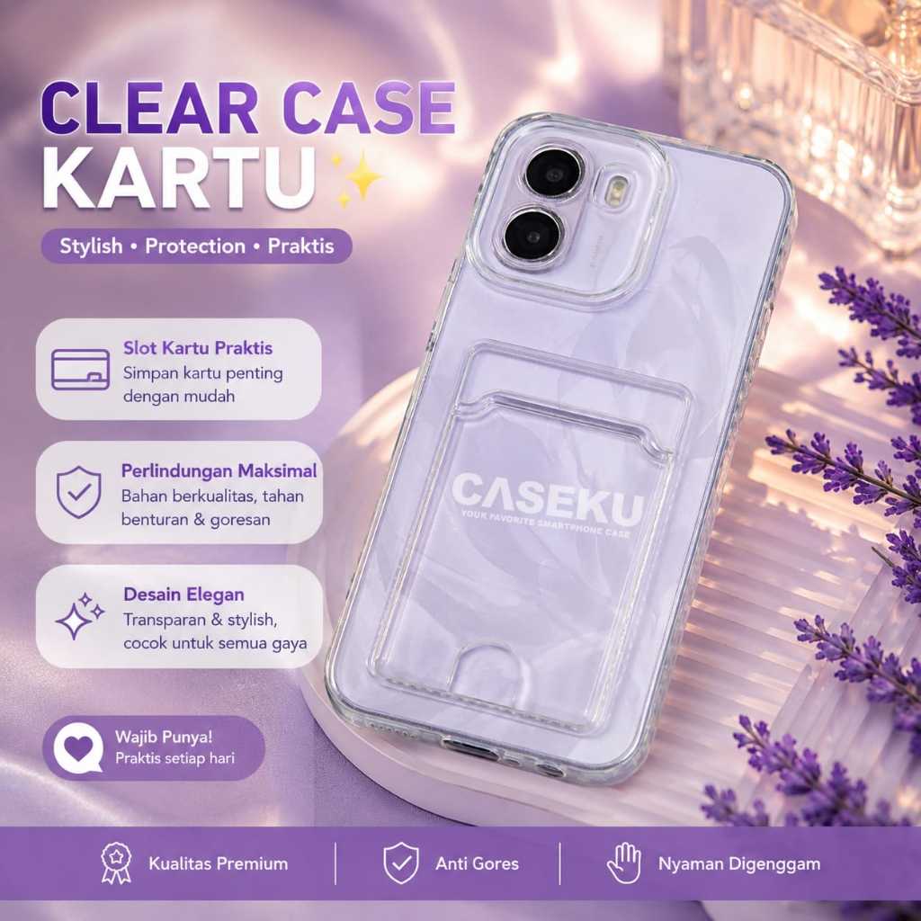 Oppo A6S Oppo A6T Oppo A6 4G Oppo A6X Oppo A6T Pro Oppo A6 Pro Oppo A5 Pro Card Case Clear / Slot Ka