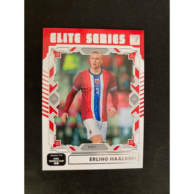 Kartu Koleksi Sepak Bola Soccer World Cup Panini Elite Series Erling Haaland