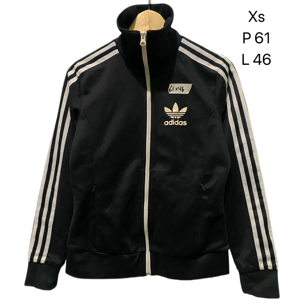 tracktop adidas europe black white size kecil