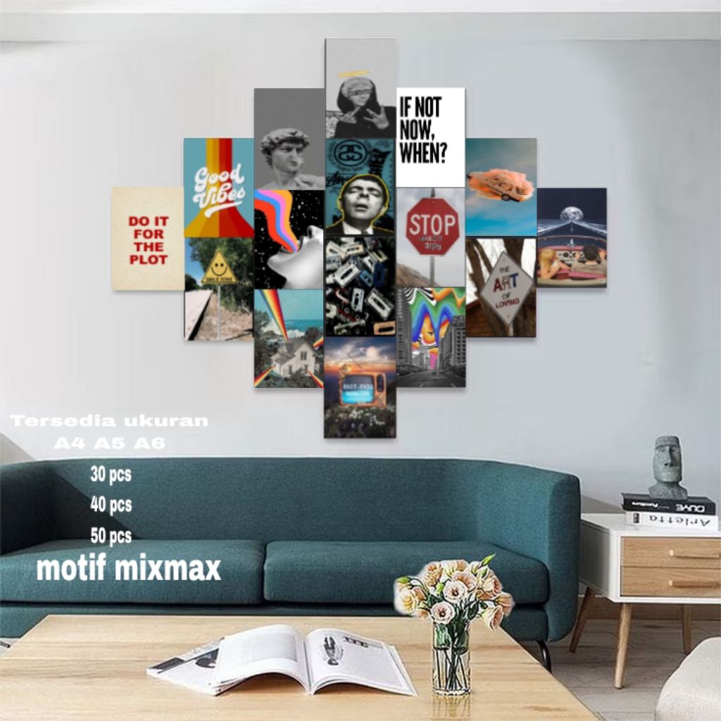 POSTER DINDING MOTIF MIXMAX / POSTER AESTHETIC/ HIASAN DINDING/ POSTER MURAH / POSTER BAND KEREN/ HI