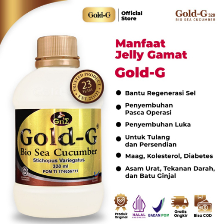 Minuman Ekstrak Teripang Premium GOLD G Jelly Gamat