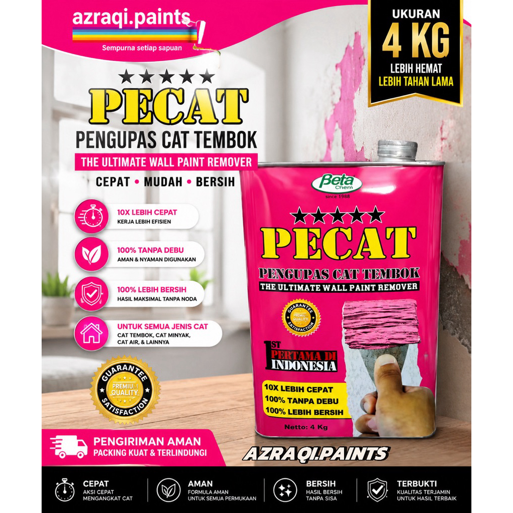 PERONTOK CAT TEMBOK PECAT ( 4 KG ) - PAINT REMOVER CAT TEMBOK