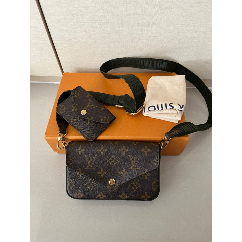 preloved authentic LV felice strap n go