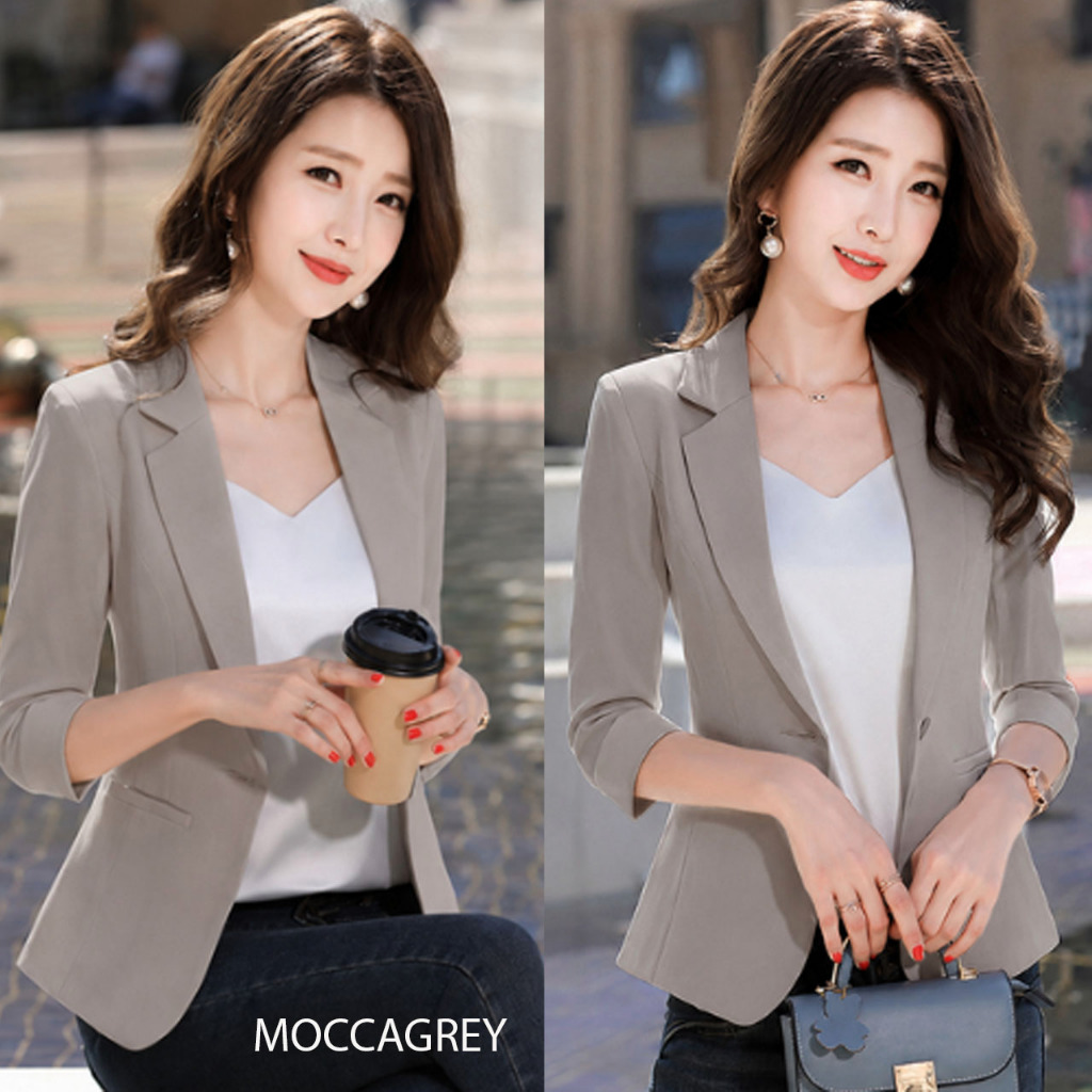 Side Pocket Blazer Elbow sleeve