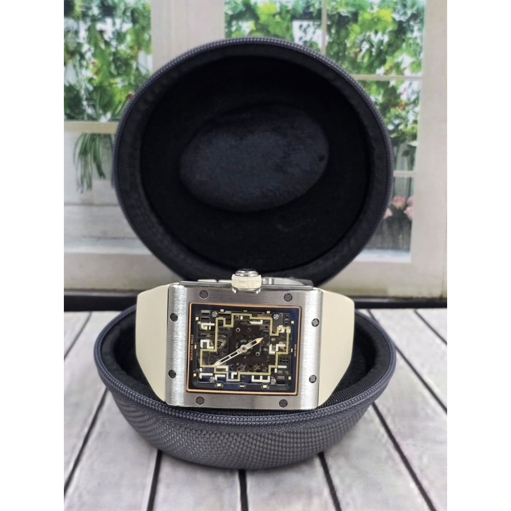 Jam Tangan RM16-02 Richard Mille Strap Rubber Swiss Automatic Factory 36mm