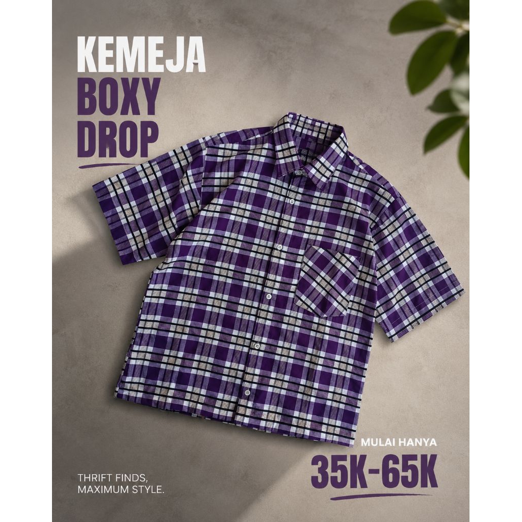 KEMEJA BOXY SKENA | Boxy shirt | Kemeja boxy kalcer