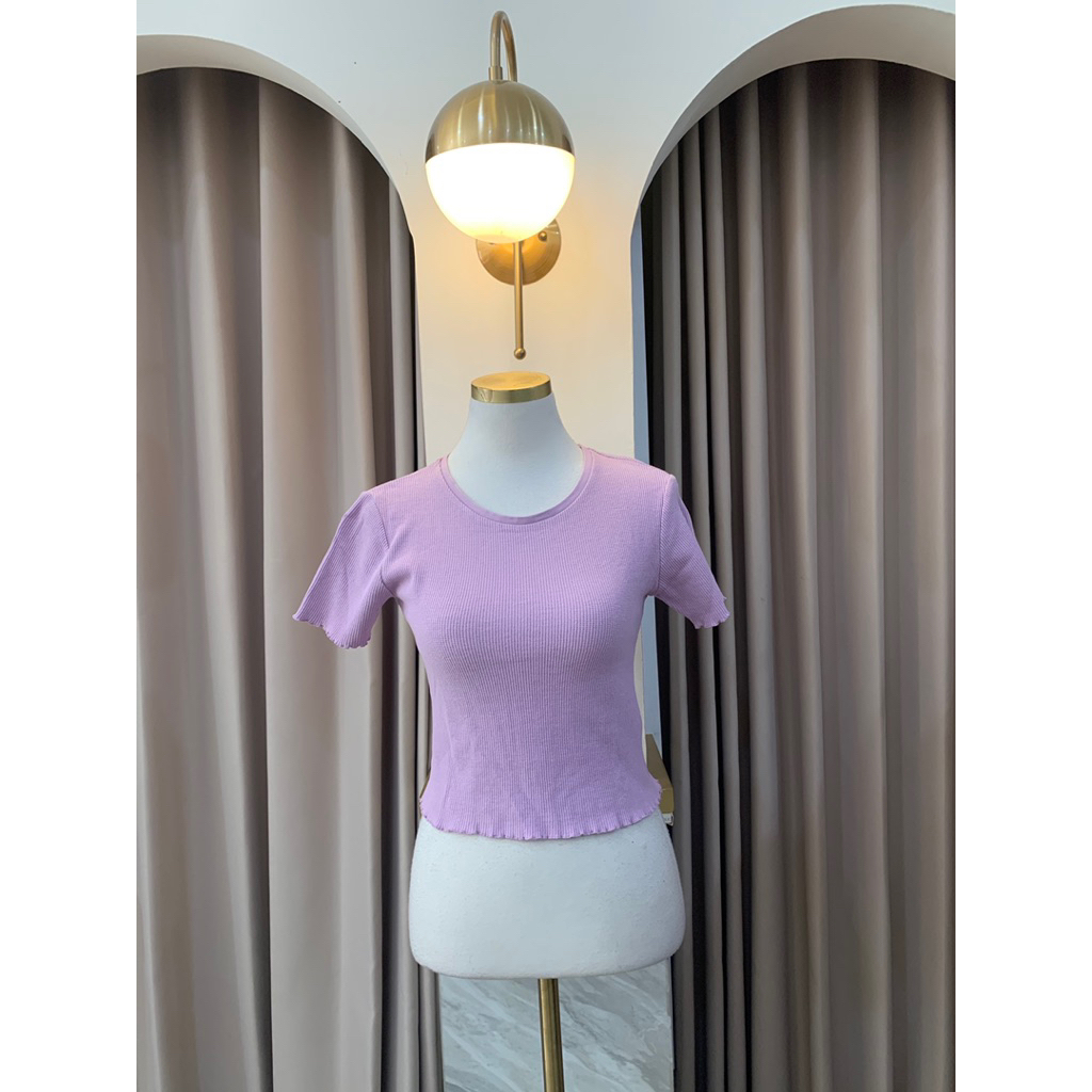PRELOVED SECOND atasan crop knit PULL&BEAR