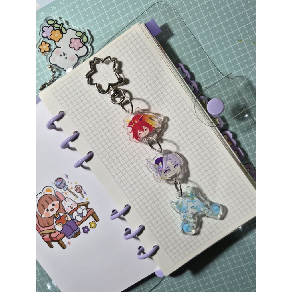 [Ready bisa booking] Gantungan Kunci Lucu Aesthetic - Seri Skin MLBB P.ACE Fanny, Zhuxin, Cici