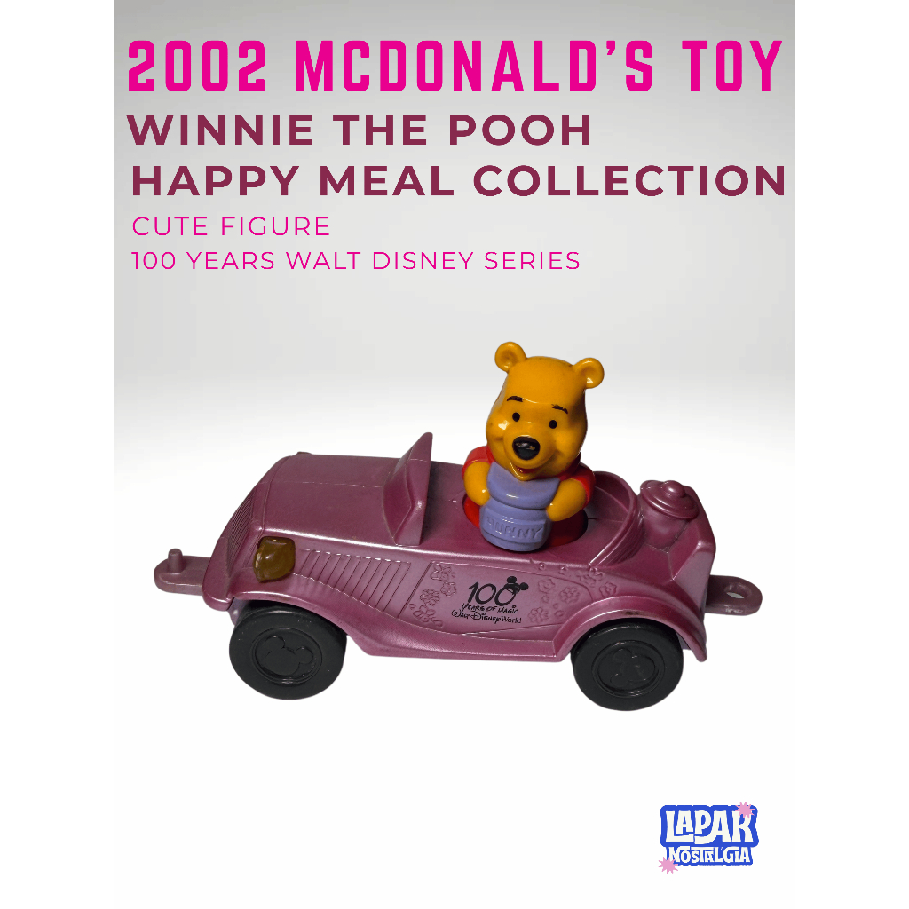 2002 MCDONALD’S TOY WINNIE THE POOH HAPPY MEAL COLLECTION | 100 Years Walt Disney Series Preloved
