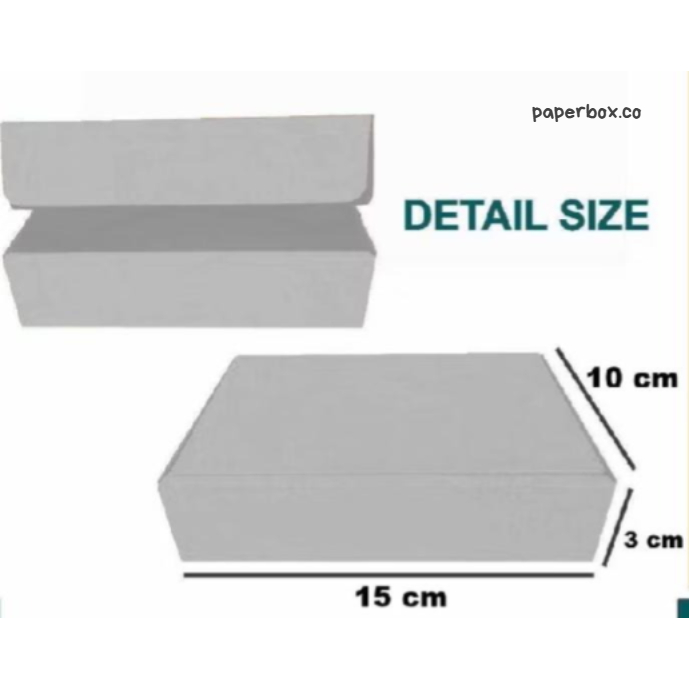 BOX 15X10X3 cm BOX LIPAT DEPAN/ BOX DIE CUT