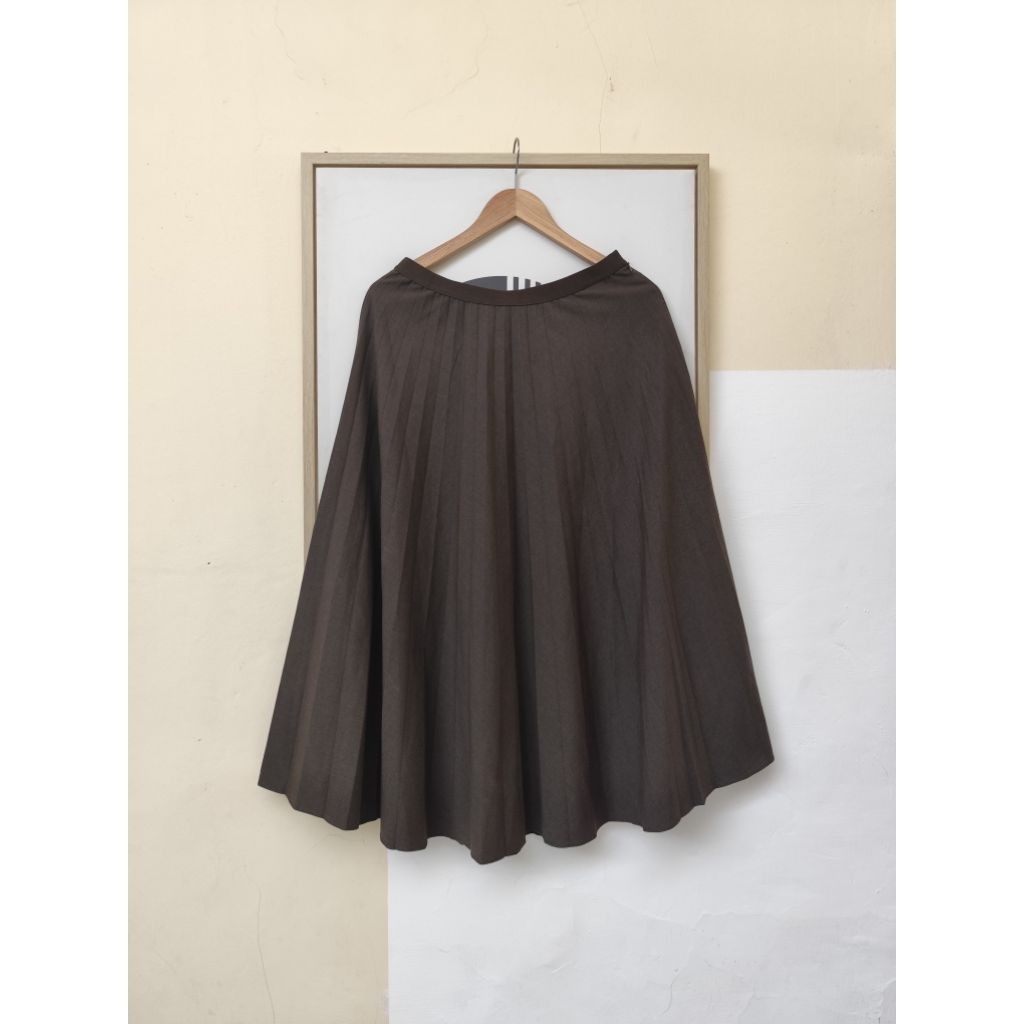 Rok Plisket Army Uniqlo