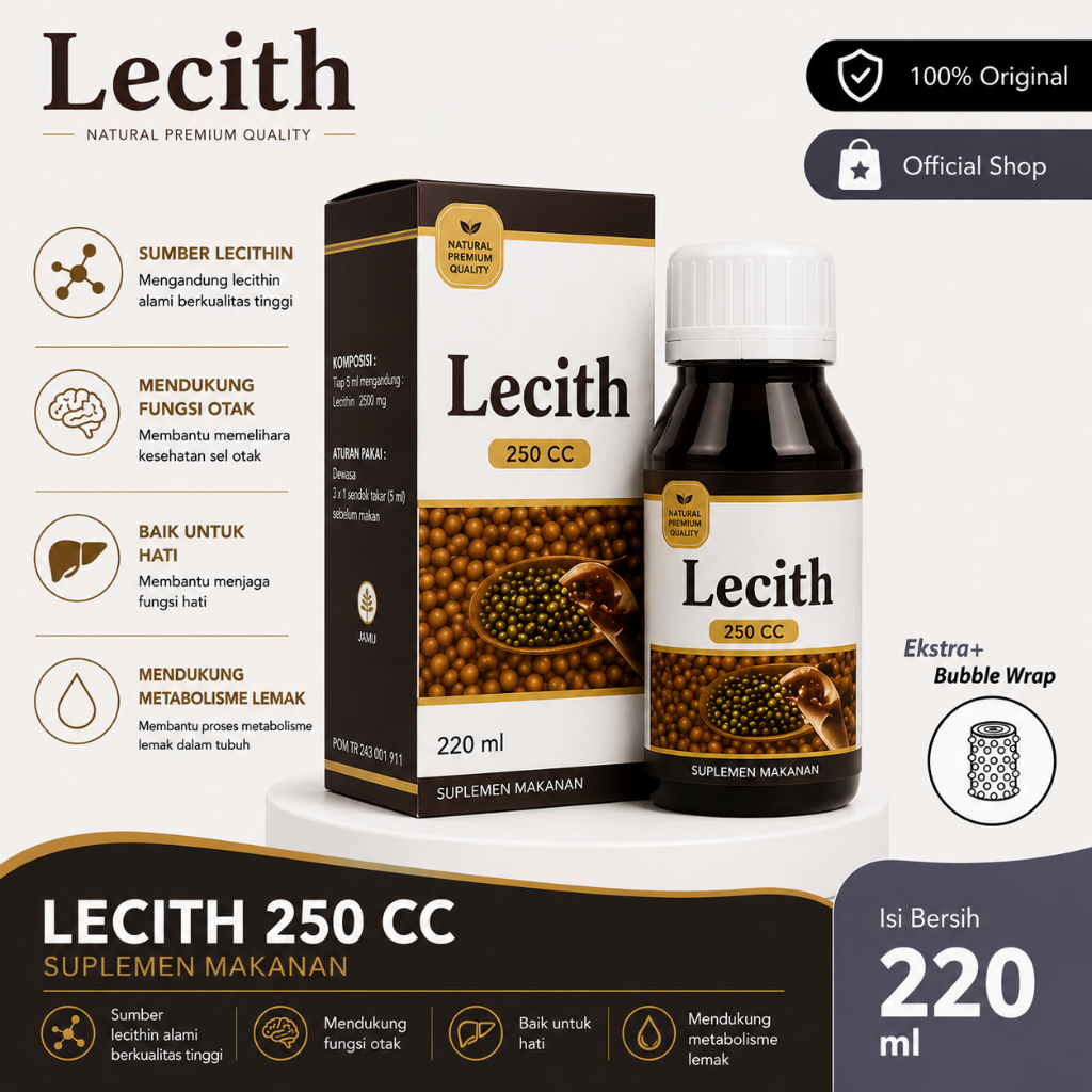 Lecithin kemasan 250 ml - natural lecith nasa 250 cc murah - lecithin obat semua penyakit