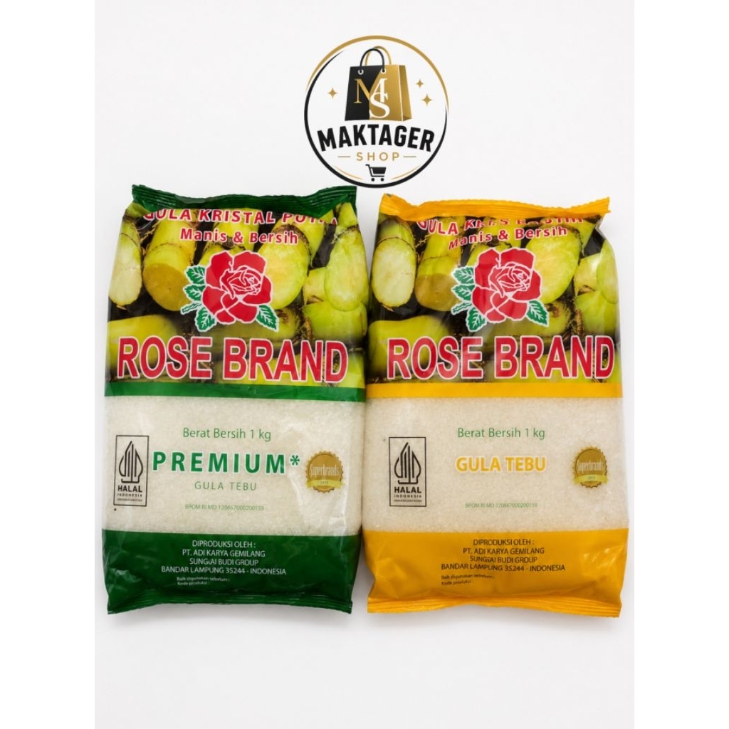 Gula Rose Brand 1kg / Gula Rose Brand 1kg Random Kuning Hijau / Gula Pasir Rose Brand 1 Kg