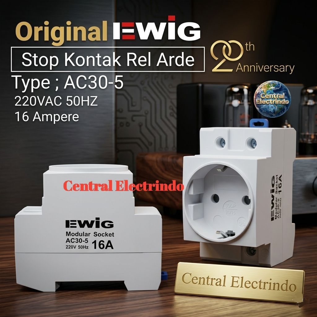 Stop Kontak Din Rail Arde 16A EWIG.