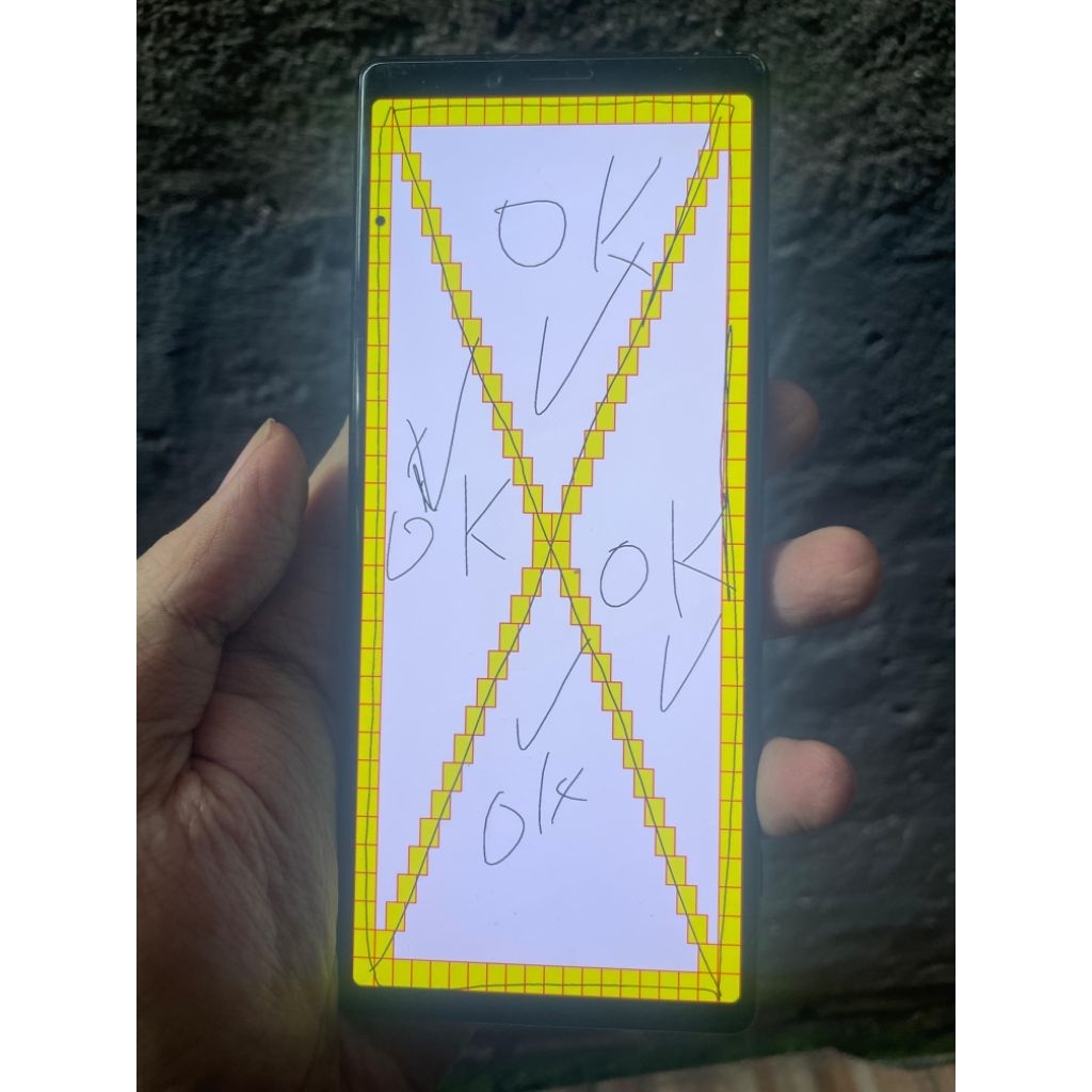 Lcd frame Tulangan Bezel Xperia 1 Ori copotan minus dikit