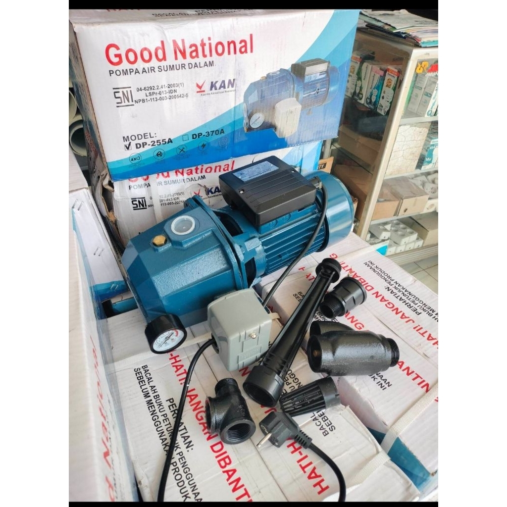 pompa air good national dp-255a pompa jet pump sumur kedalaman 30 meter
