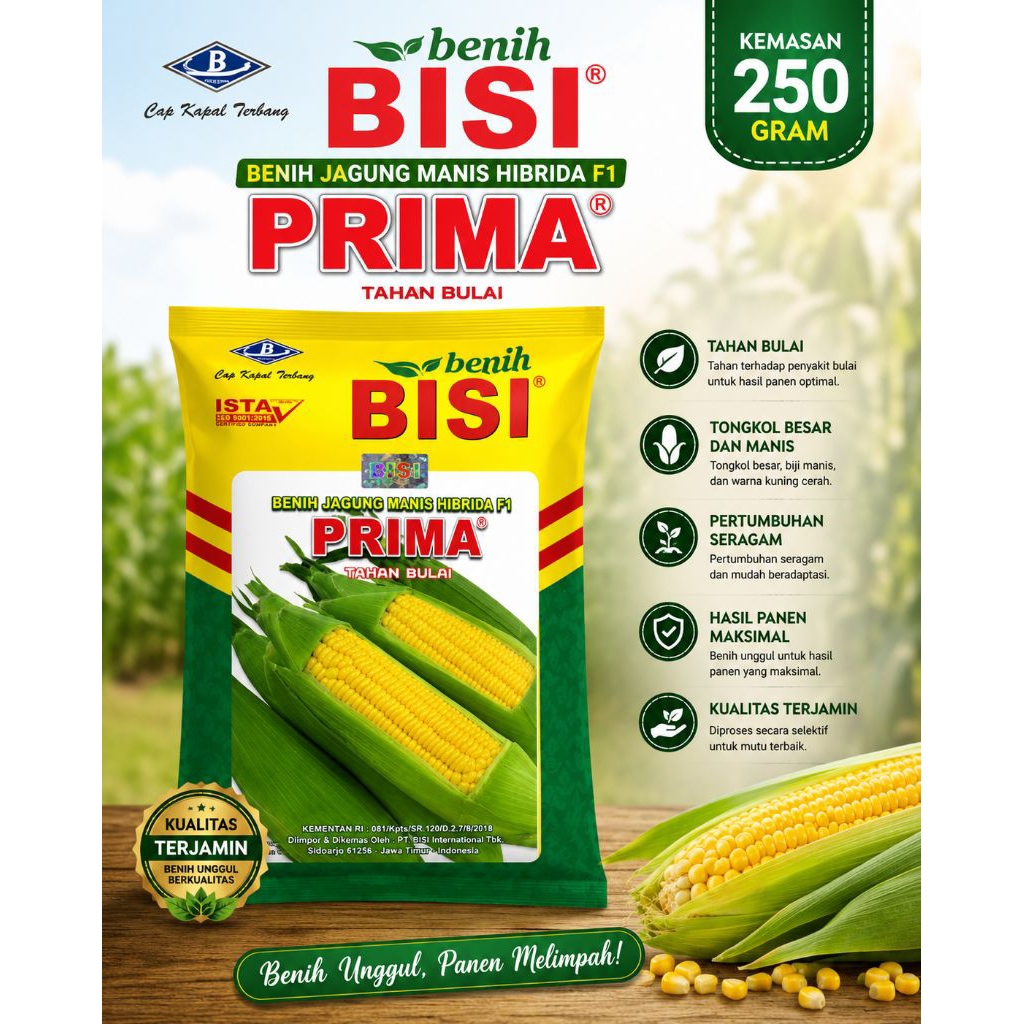 Benih jagung manis prima 250gr