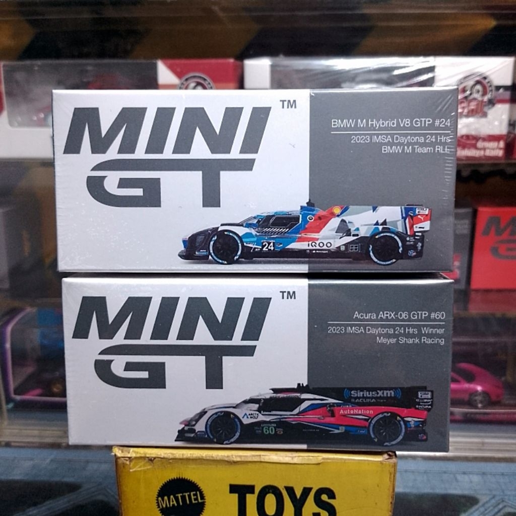 MINI GT - PAKET 2023 IMSA DAYTONA 24HRS BMW HYBRID V8 GTP #24 & ACURA ARX-06 GTP #60 (SEGEL)