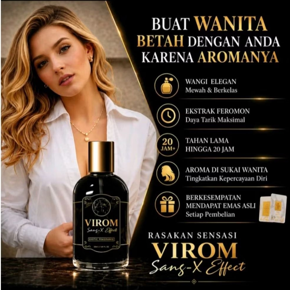 TERVIRAL NO:1 Parfum VIROM Sang X  Effect Parfum Pria Premium EDP ORIGINAL Parfum Pria Tahan Lama