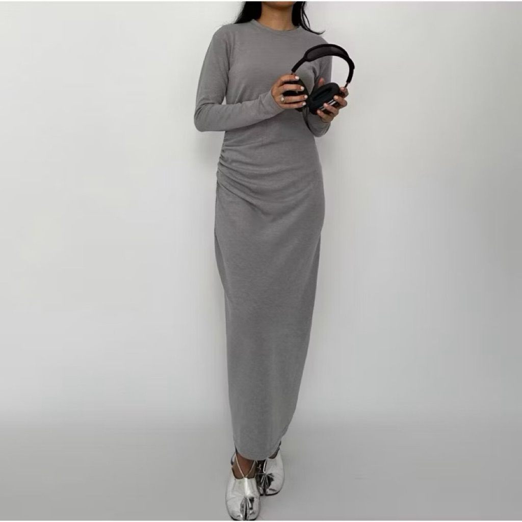 KNIT DRESS - PUFF IT UP