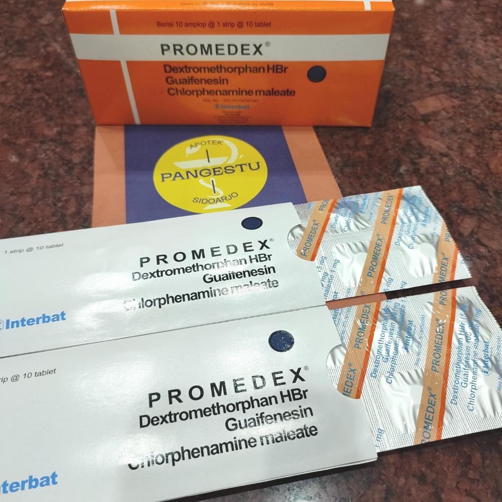 Promedex 1 Strip 10 Tablet / Batuk Pilek Flu / Promedek Pomedex Pomedek