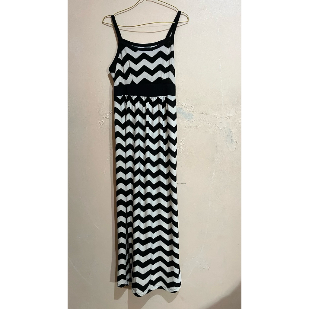 preloved dress maxi zig zag