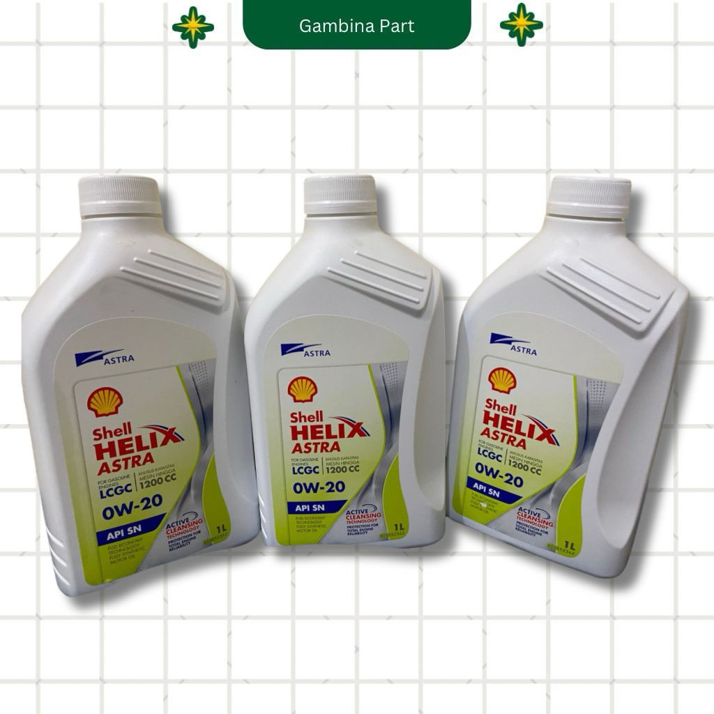 Oli Mesin Mobil Shell Helix Astra 0W-20 API SN Produk Original
