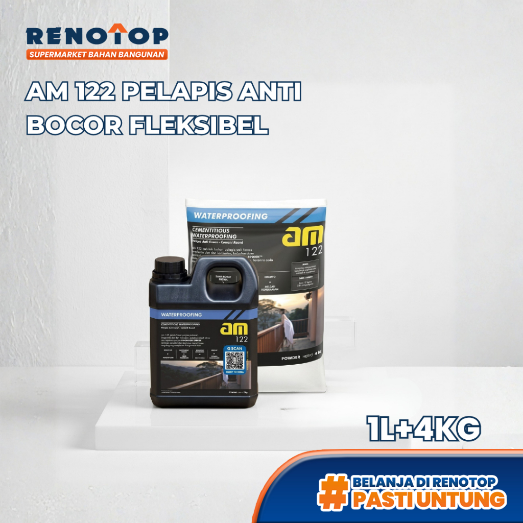 AM 122 Pelapis Anti Bocor Fleksibel 1L+4kg