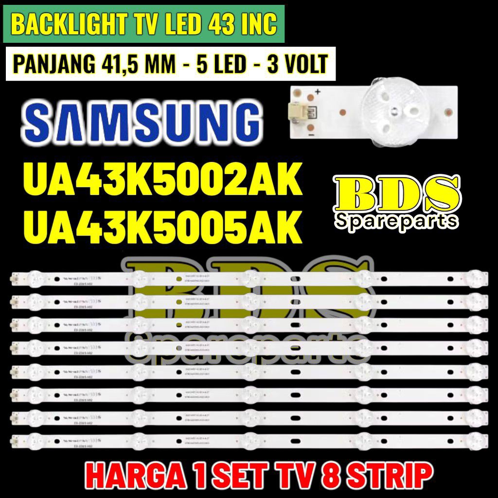 Backlight Tv led Samsung 43 inch UA 43K5002AK 43K5005AK