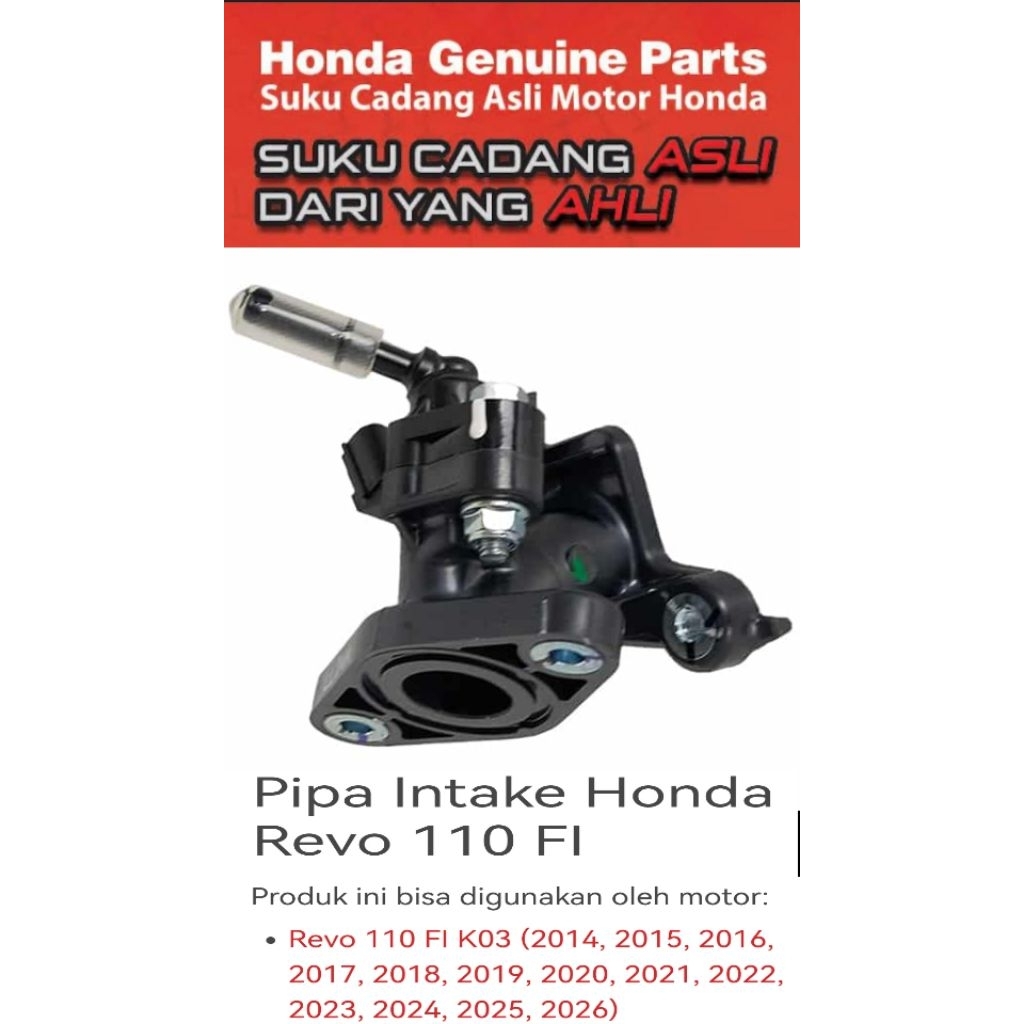 17100K03N30 Pipa Intake Honda Revo 110 FI