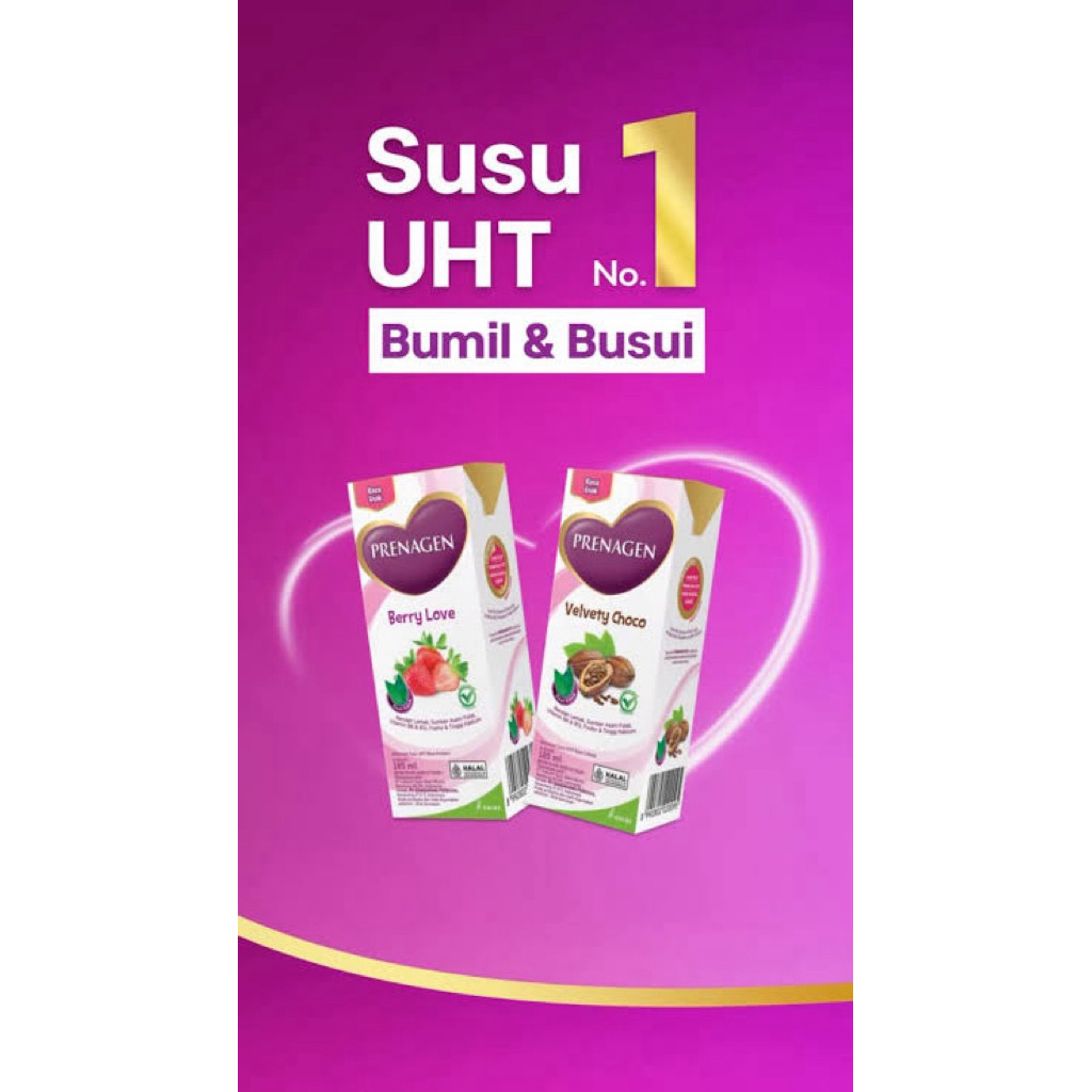 Prenagen UHT 200ml, susu ibu hamil dan menyusui