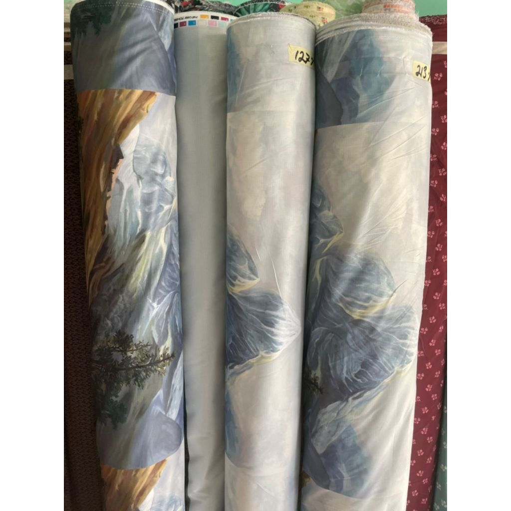 kain bahan parasit motif korea