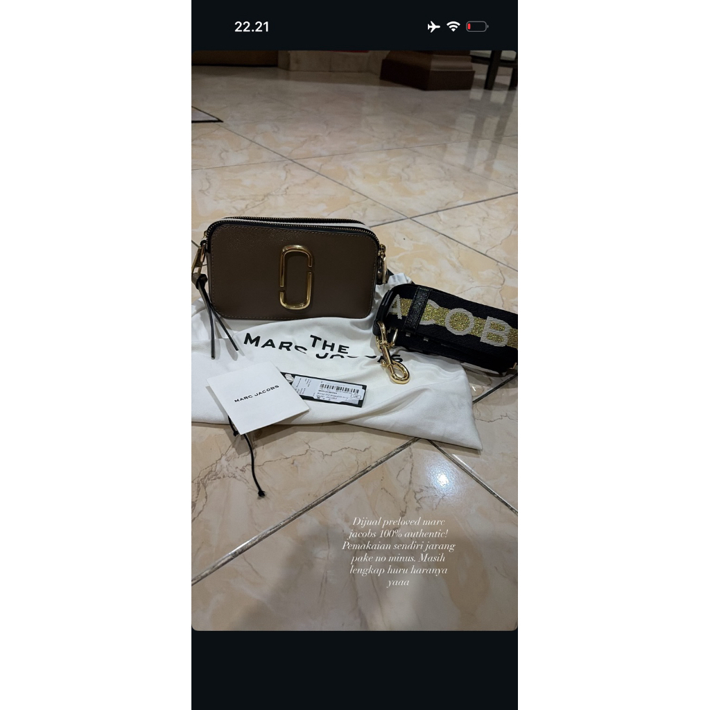 preloved tas marc jacobs snapshot
