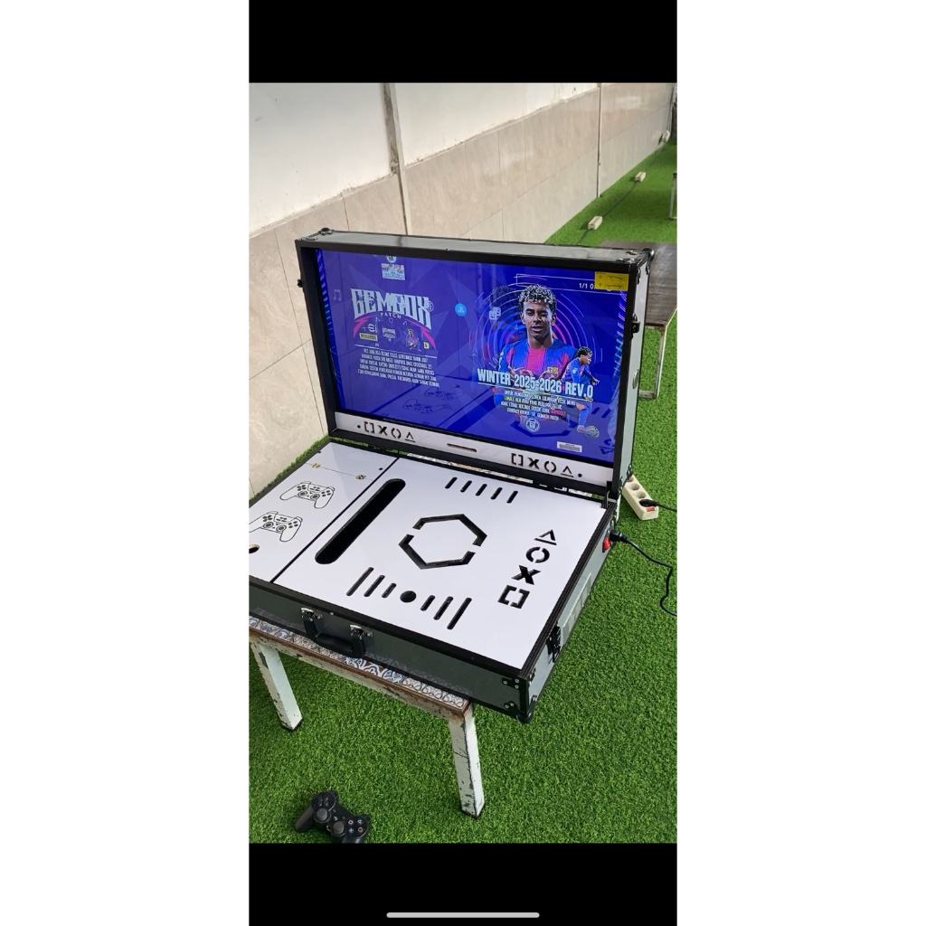 playbox 32inc bahan hpl + tv coocaa 32s3u