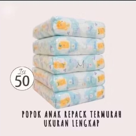 Popok Bayi isi 50 NB perekat Popok Bayi Baru Lahir