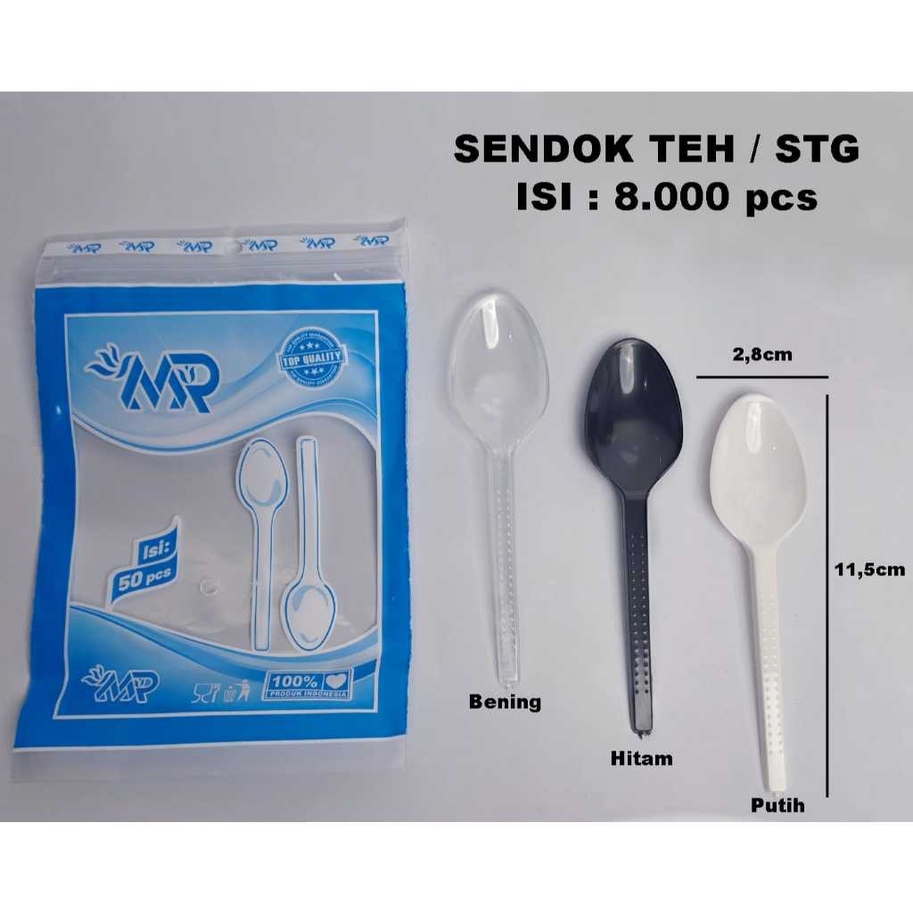 [50 PCS] Sendok STG Tebal / Sendok Teh / Sendok Puding / Sendok kue / sendok cake / Sendok Plastik /