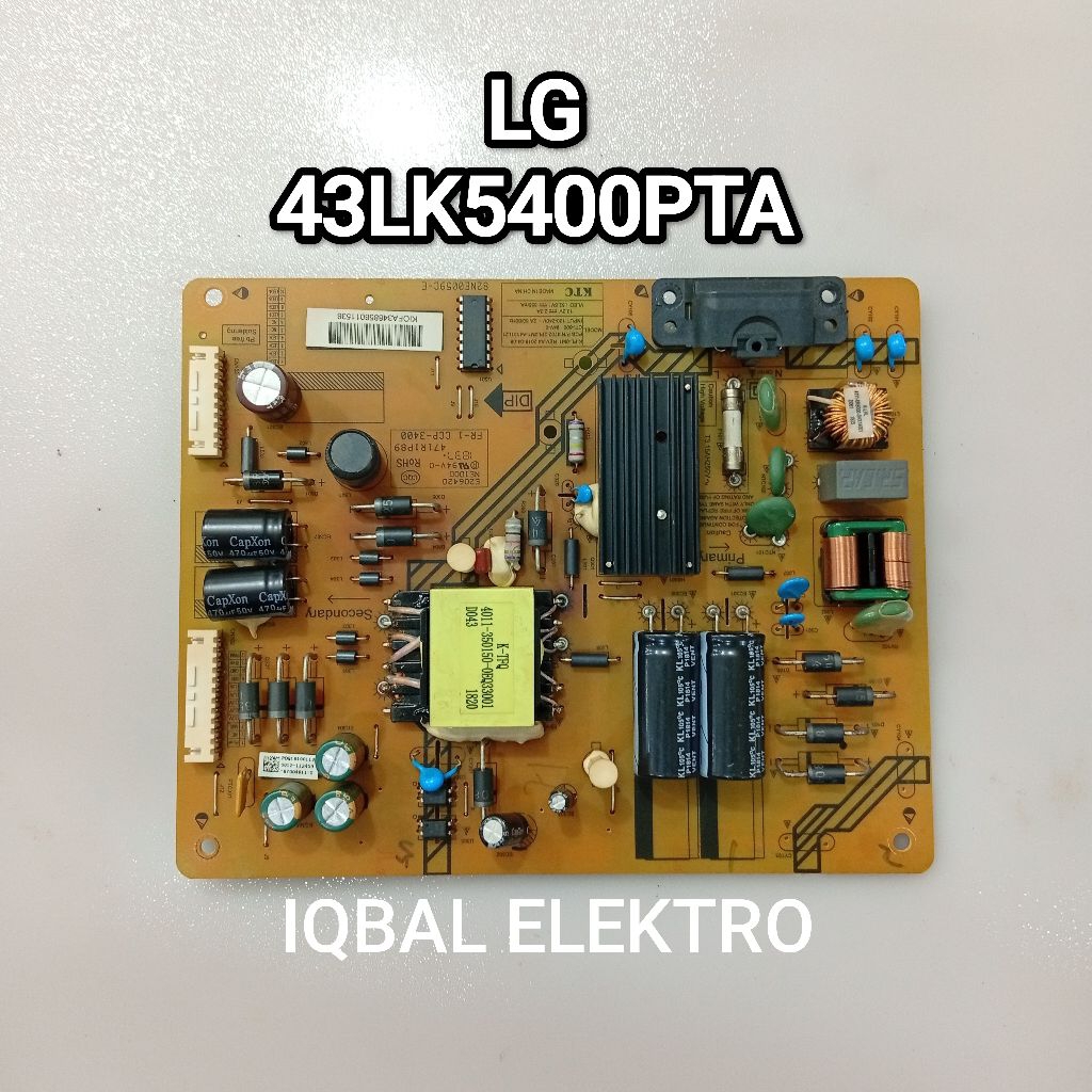 PSU - POWER SUPPLY - MESIN TV LG LED 43LK5400PTA - MB - MOBO - MODUL - MOTHERBOARD - MESIN TV