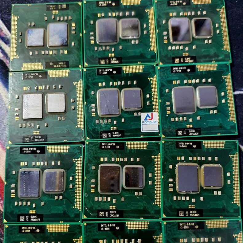 processor laptop p6200 core i3 core i5 core i7 generasi ke1 pga988 pga989