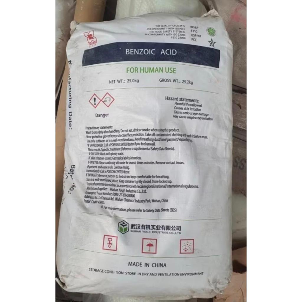 BENZOIC ACID FOOD GRADE ex WUHAN YOUJI (ASAM BENZOAT)