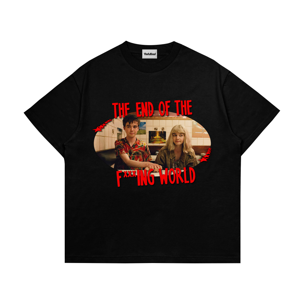 Kaos The End Of F***king The World Unisex Jepang MOVIE FILM Combed | T shirt Local - Baju Distro Pri