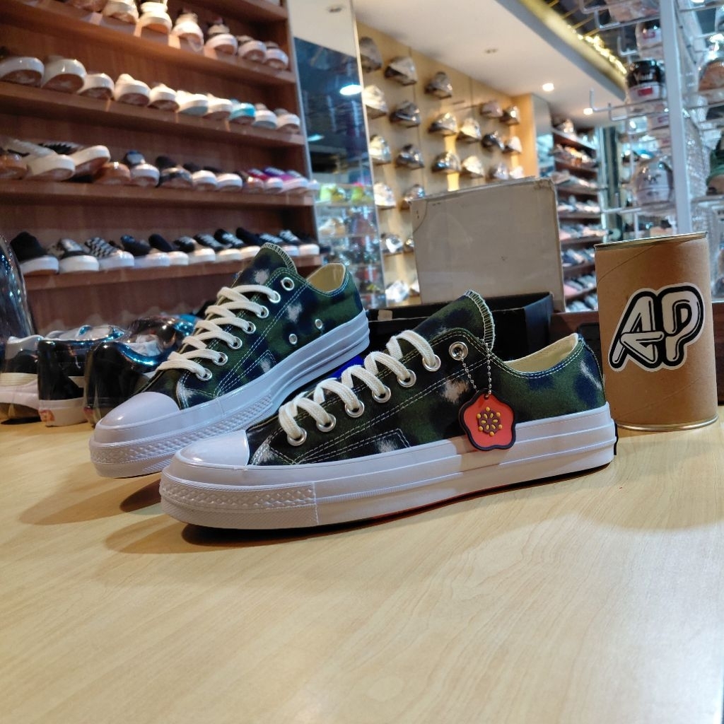 Converse x Kenzo Chuck 70s Ox Hana Leopard Cypress In Green