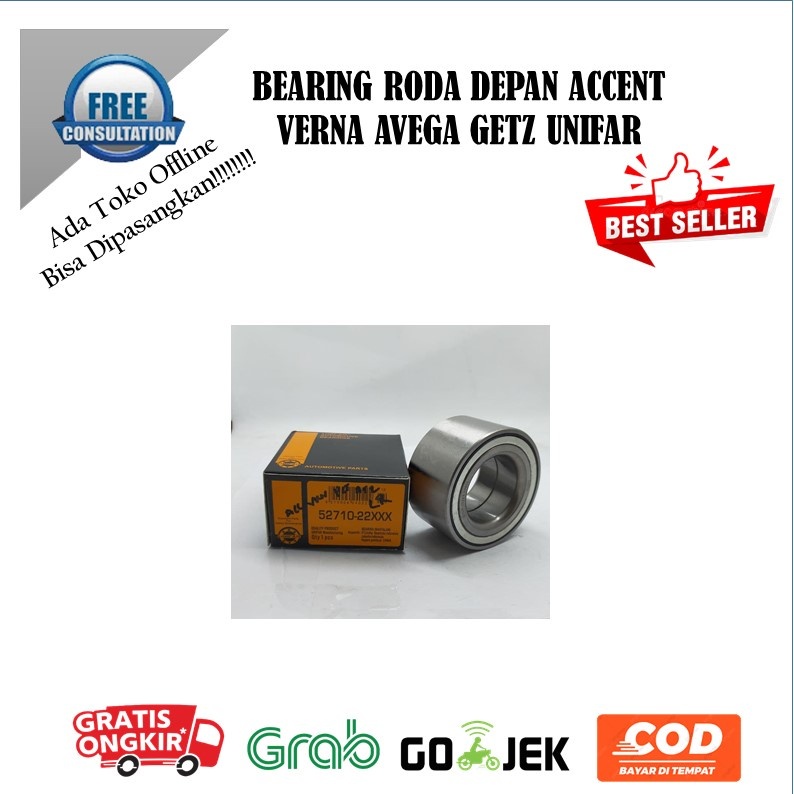 BEARING RODA DEPAN ACCENT CAKRA LAHER HUB BEARING RODA DEPAN HYUNDAI ACCENT CAKRA