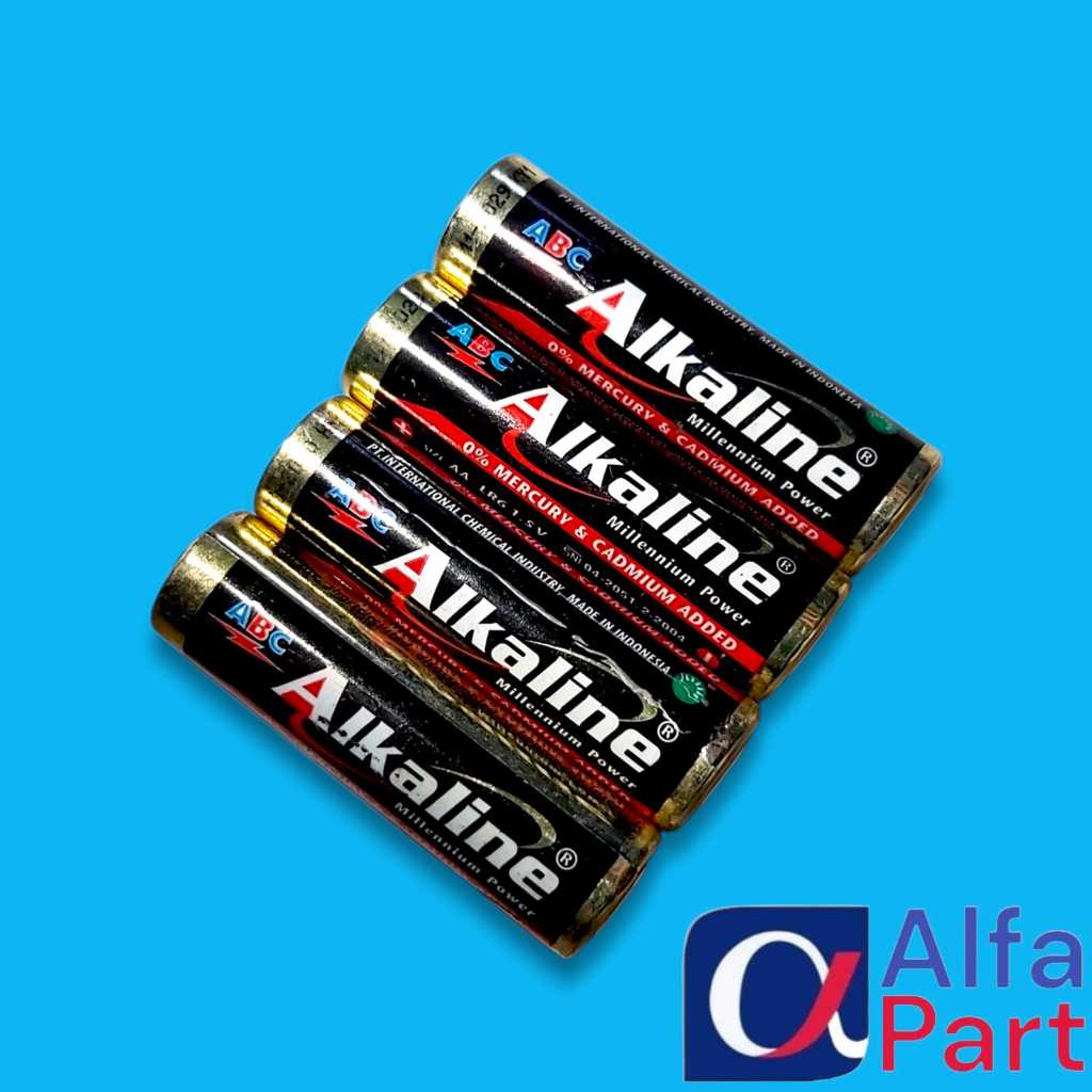 4 PCS BATERAI ALKALINE ABC SIZE A2 BATERAI ALKALINE AA