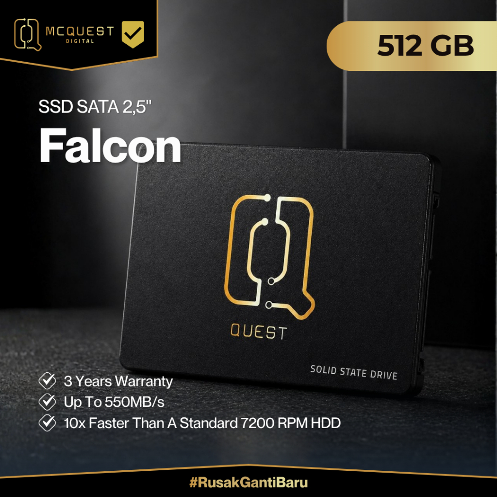 McQuest Falcon SSD 2.5" 512GB - SSD Sata3 512GB