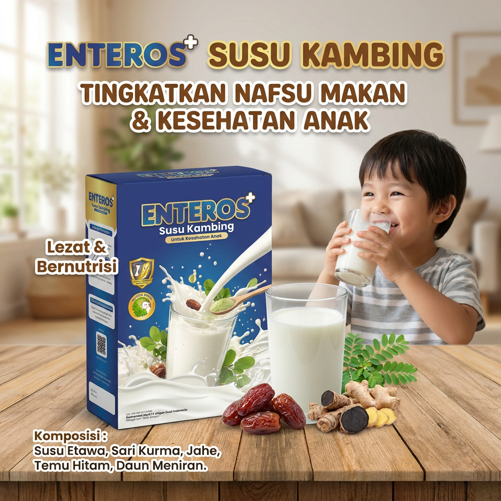 Enteros Susu Etawa - Nutrisi Kesehatan Paru & Pernapasan Anak
