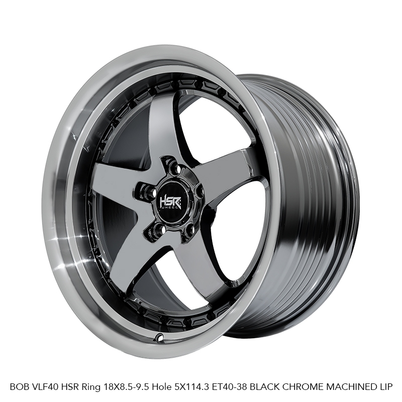 PELEK MOBIL BOB VLF40 HSR RING 18 LEBAR 8.5 cocok untuk mobil Honda: Civic (FD/FB/FC), CRV, HRV, Acc
