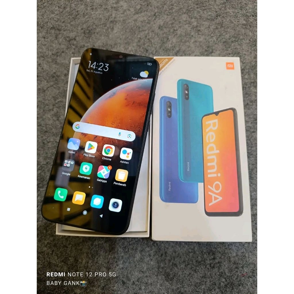 handphone Xiaomi Redmi 9A second original garansi