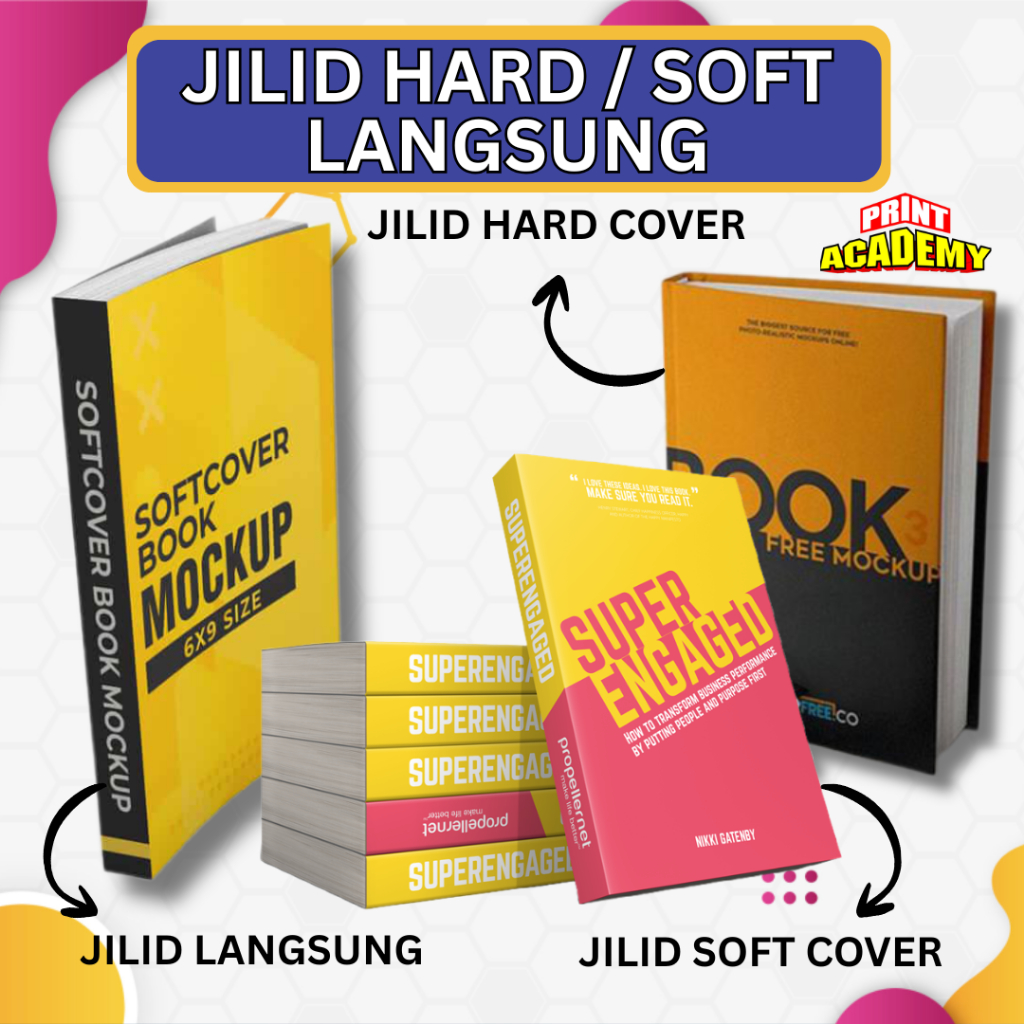 JILID HARD COVER, JILID SOFT COVER, JILID LANGSUNG, JILID MAKALAH