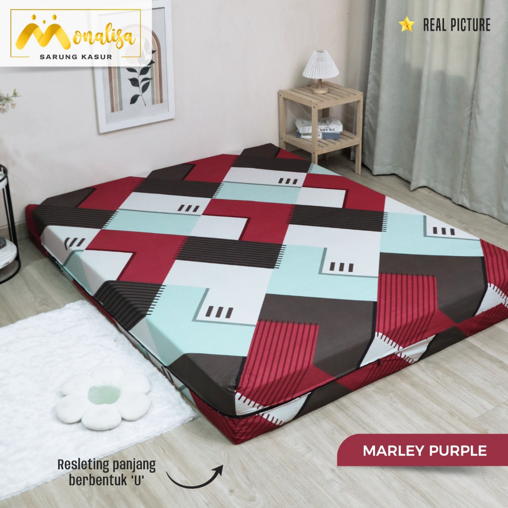 ALTA. Sarung Kasur Busa Monalisa Ukuran 160x200x20 SIZE SINGLE Tinggi 20cm Sprei Resleting Busa