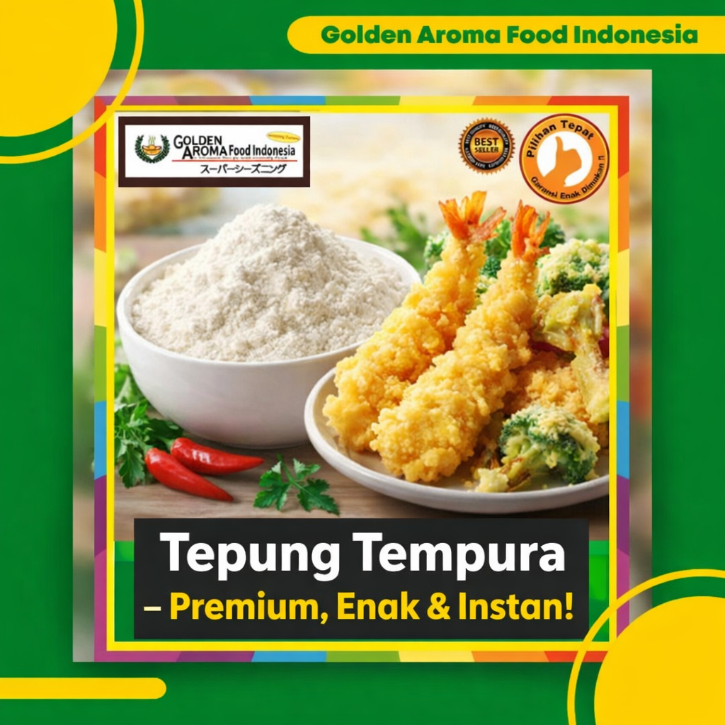 Tepung Tempura Merk Gafi Crispy Gurih Renyah Premium Tepung Serbaguna Untuk Udang Ayam Jamur Frozen 